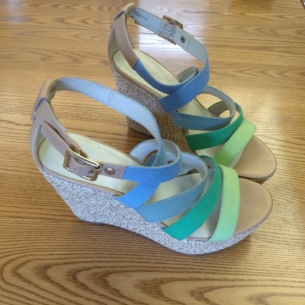Nine west womens open toe sandal heels 8.5M